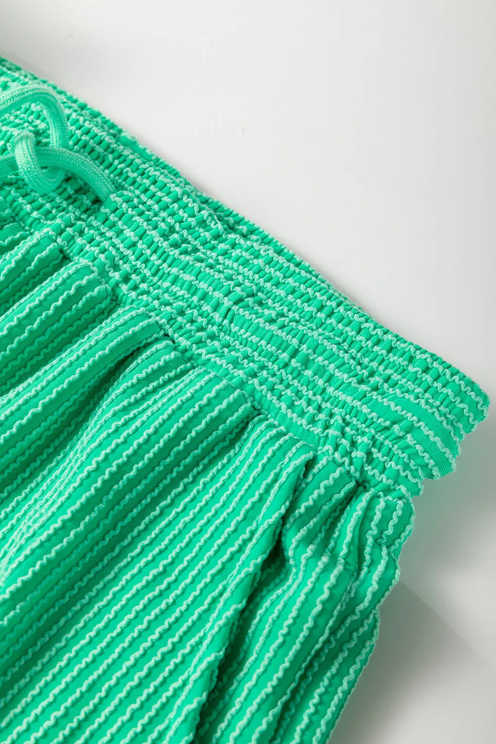 Textured Knit Lounge Co-ord Set – Wide Leg Trousers & T-Shirt