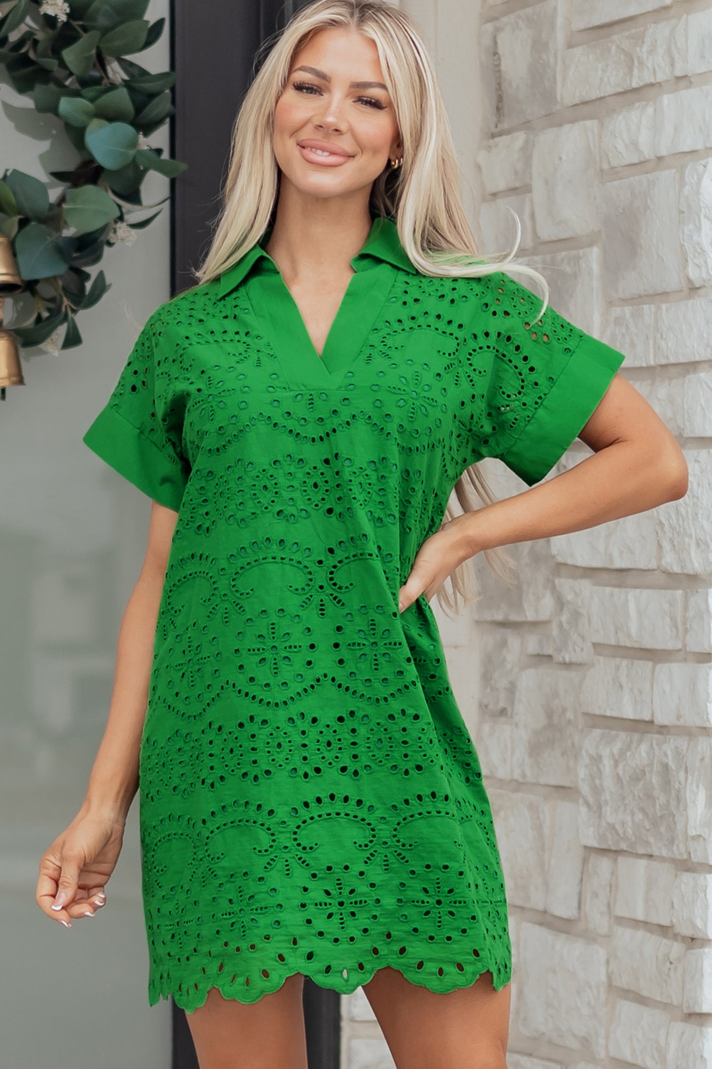 Women's Green Summer Mini Dress