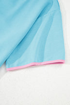 Colourblock Co-ord Set with Drop Shoulder Top and Skort