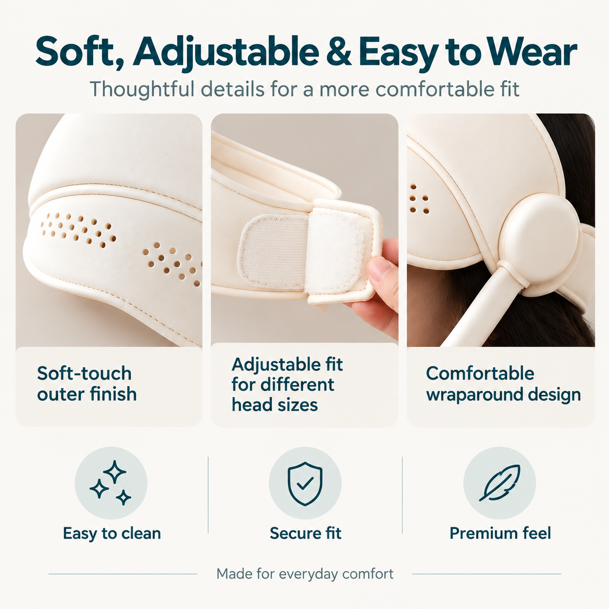 Electric Head & Eye Massager with Heat - 6-Zone Air Compression Head Massage Helmet