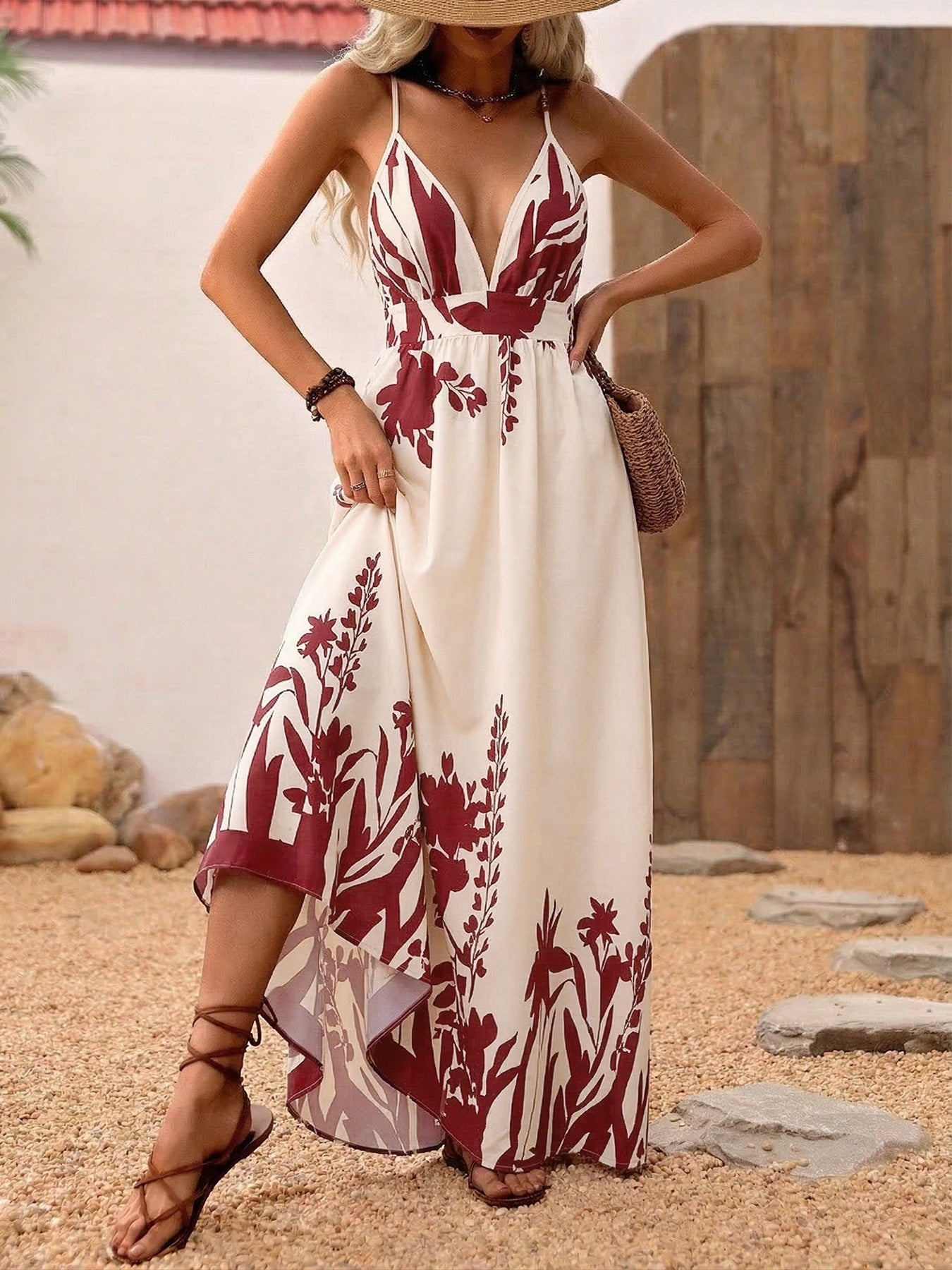 Boho Floral Maxi Sundress