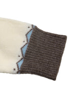 Crew Neck Fair Isle Yoke Knit Jumper