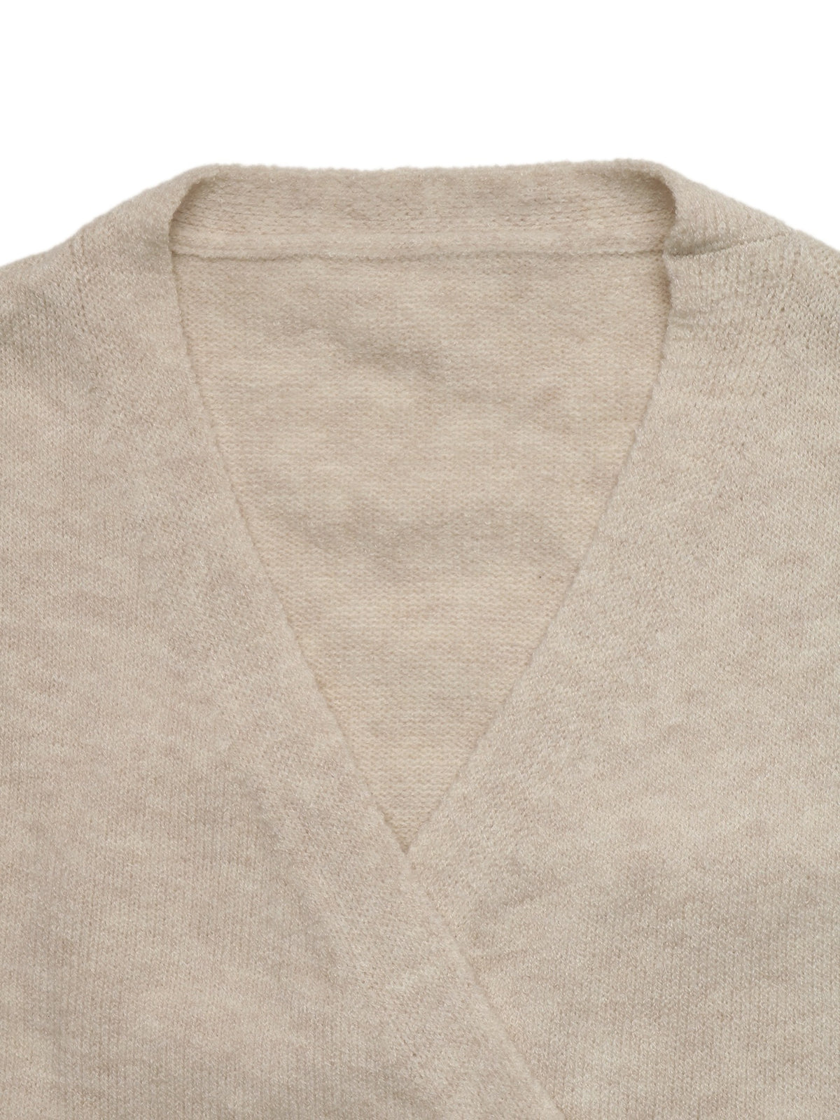 Tie Side Balloon Sleeve Cropped Wrap Front Jumper