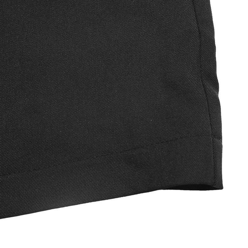 Black blazer hem detail