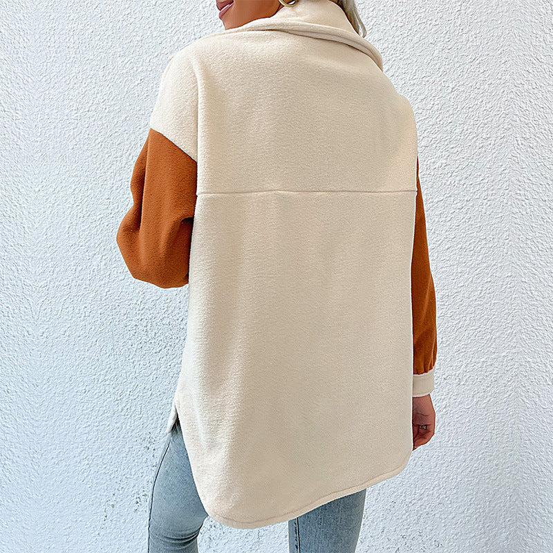 Women's Teddy Jacket in Beige, view 5