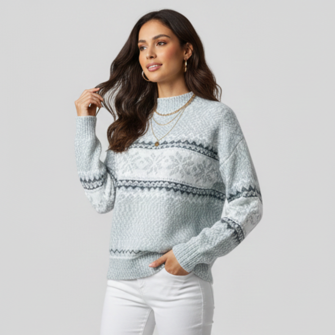 Women's Fair Isle Snowflake Jumper