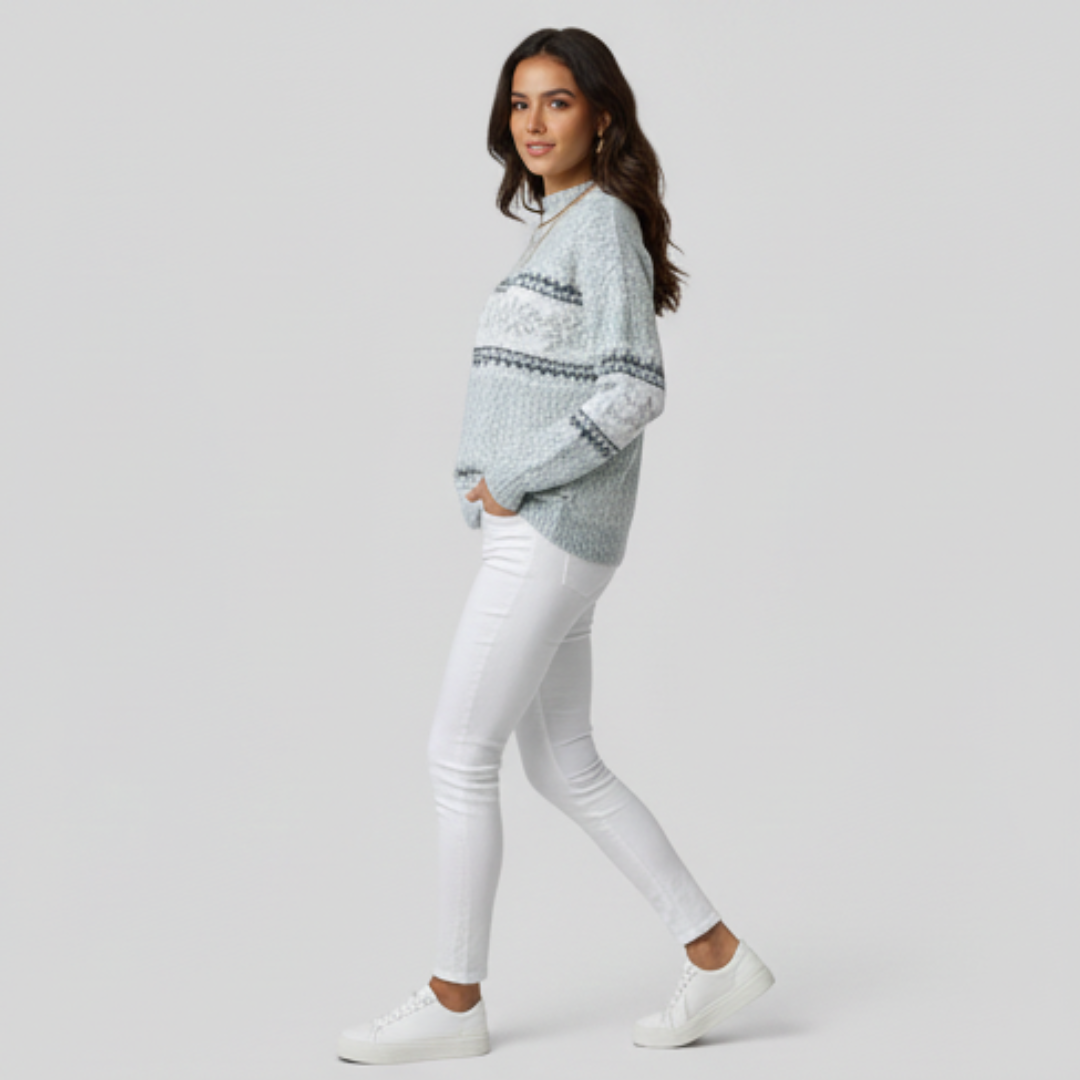 Women's Fair Isle Snowflake Jumper