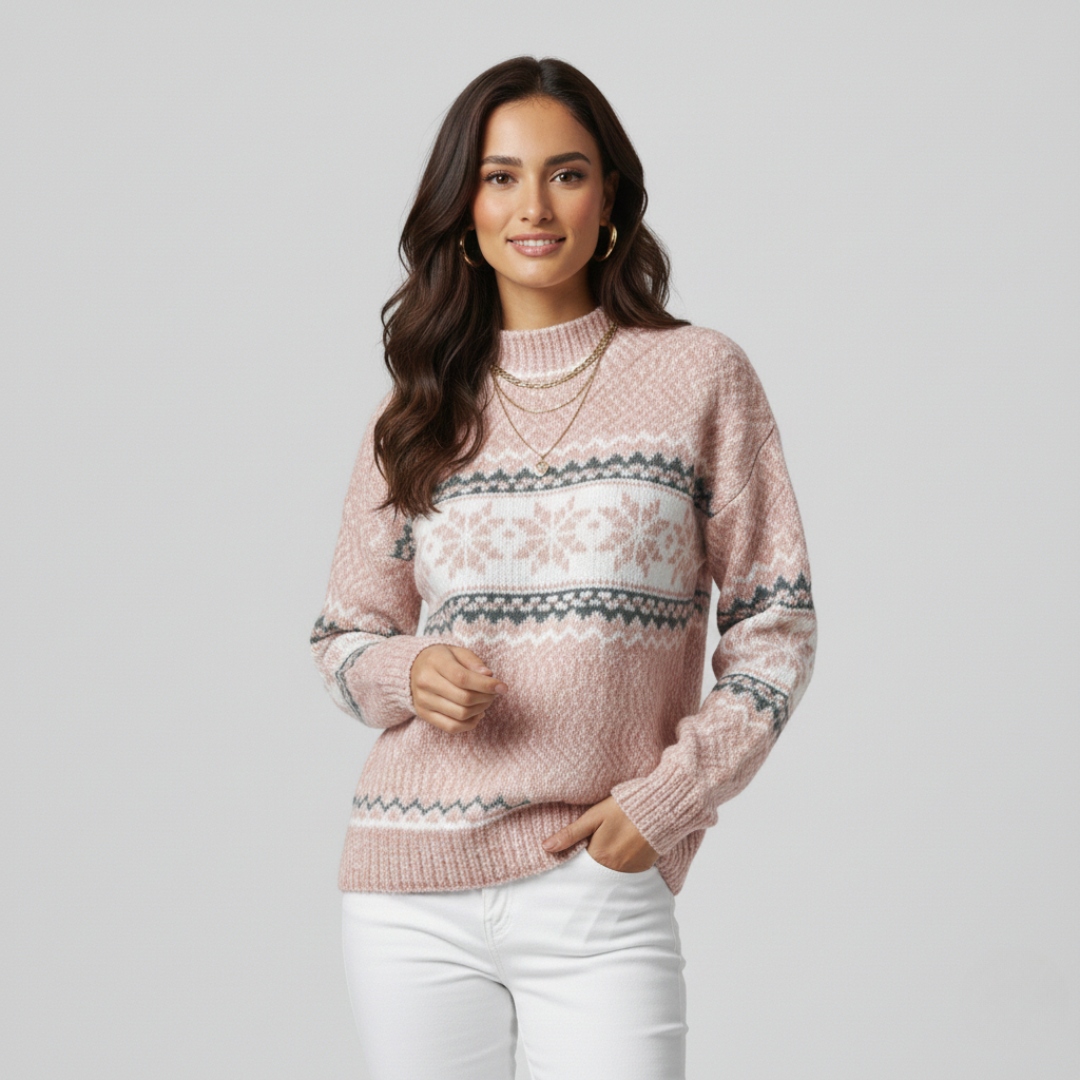 Women's Fair Isle Snowflake Jumper