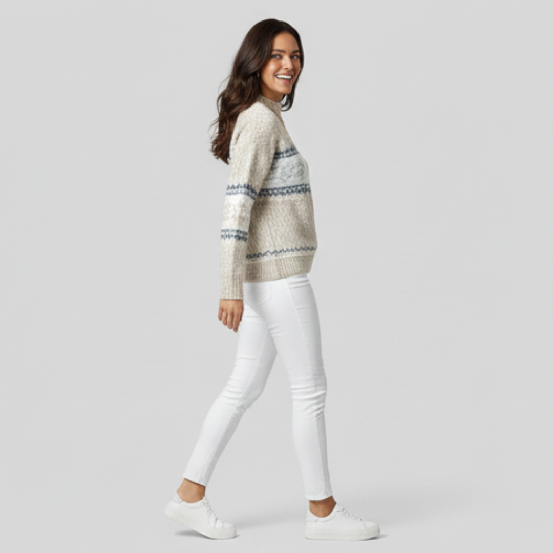 Women's Fair Isle Snowflake Jumper