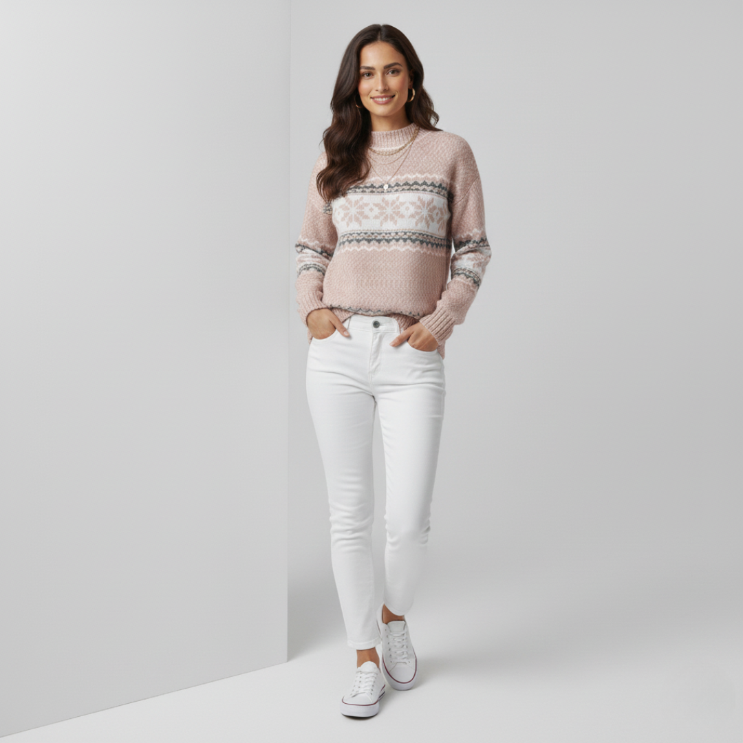 Women's Fair Isle Snowflake Jumper