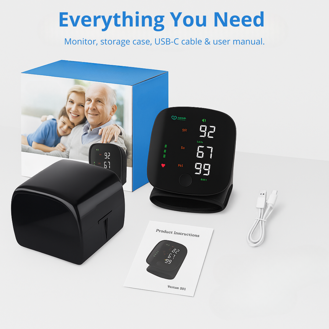 Almorio Smart Wrist Blood Pressure Monitor