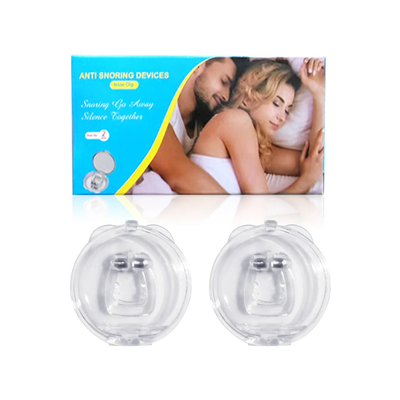 1/2/4PCS Silicone Magnetic Anti Snore Stop Snoring Nose Clip Easy Breathe Improve Sleep Aid Apnea Guard Night Device With Case - AliExpress 66