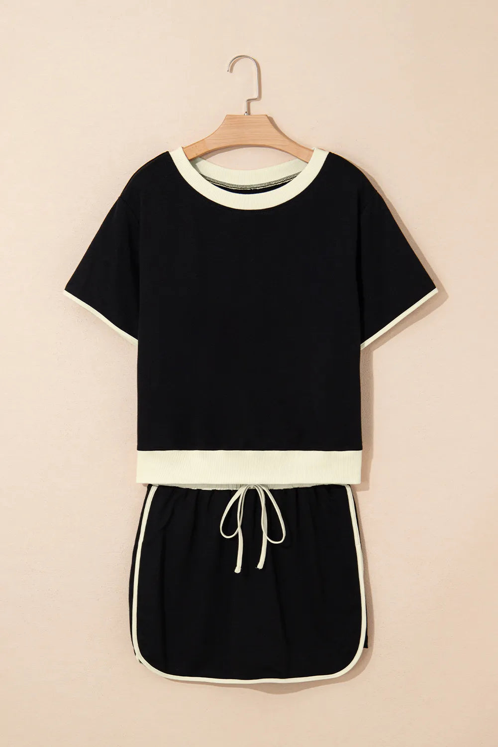 Colourblock Co-ord Set with Drop Shoulder Top and Skort
