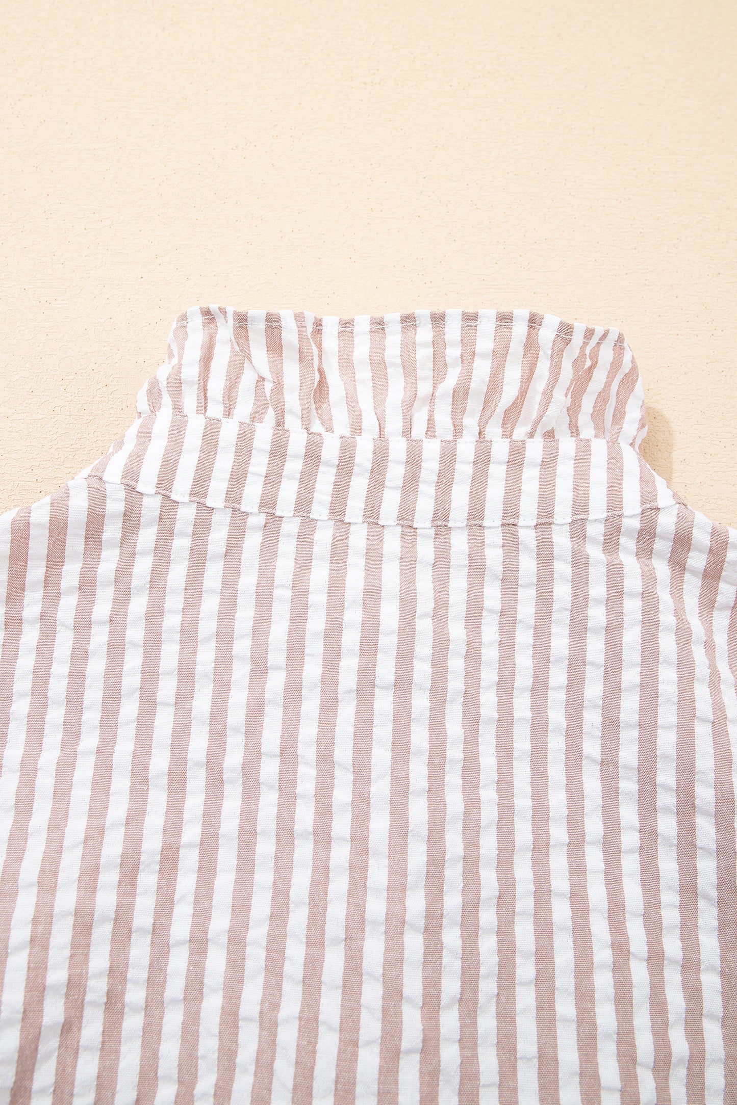 Women's Khaki Stripe Summer Maxi Dress