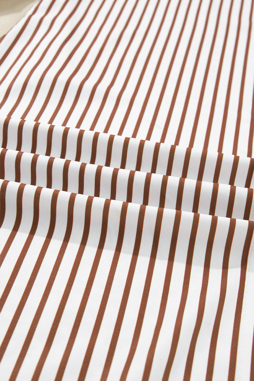 Women's Brown Stripe Summer Maxi Dress
