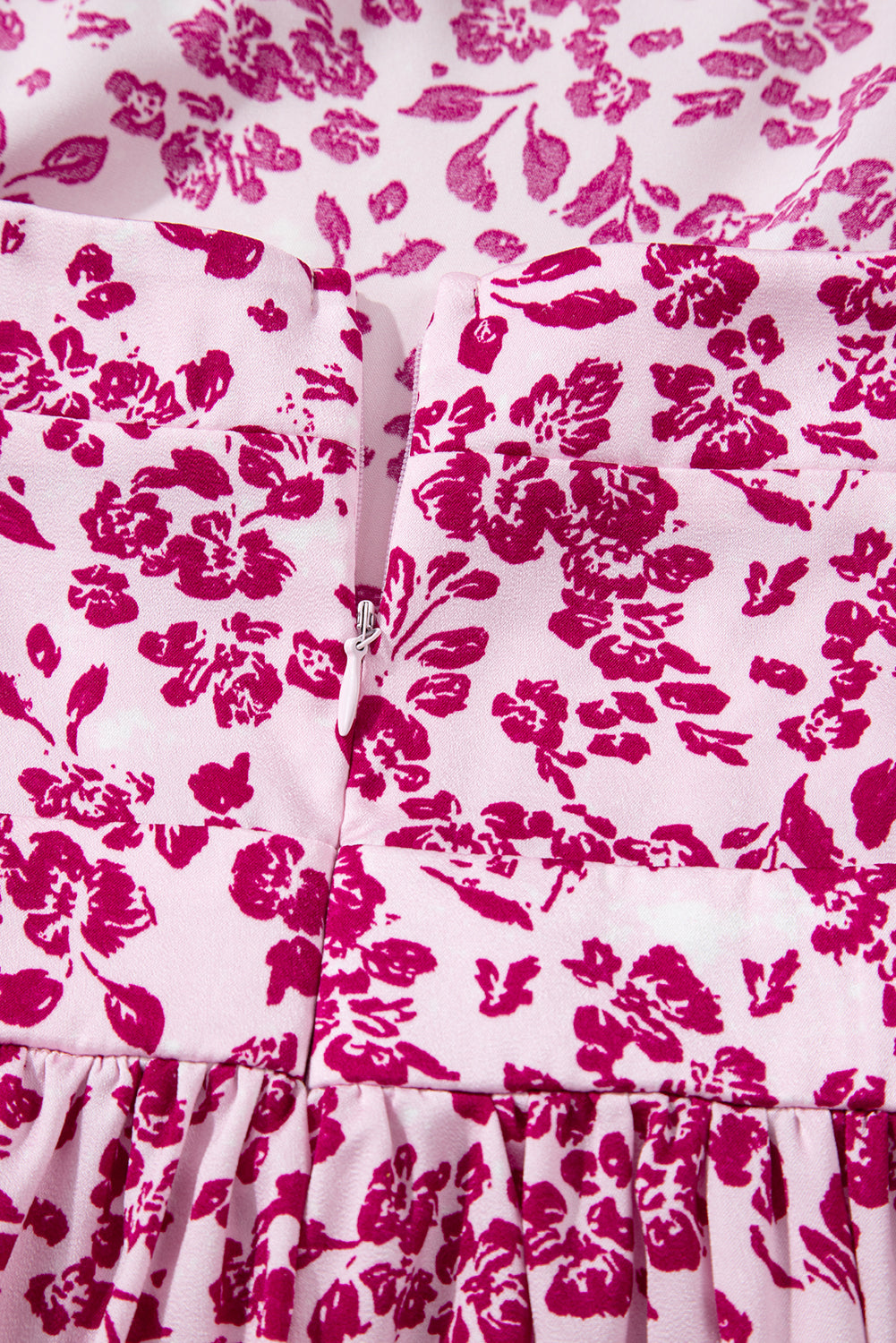 Women's Pink Floral Cutout Back Sleeveless Summer Maxi Dress