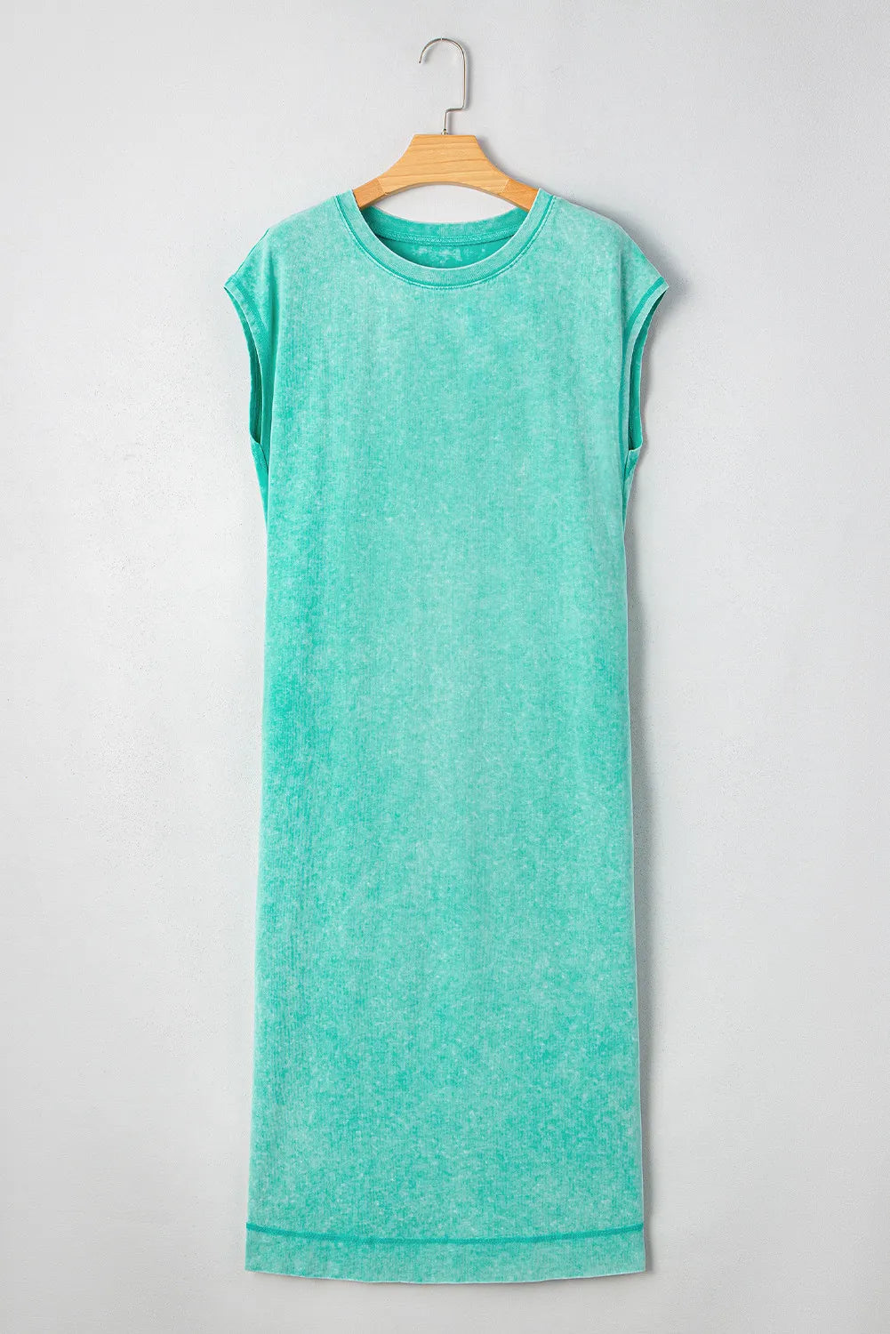 T-shirt Maxi Dress with Side Slits and Pockets