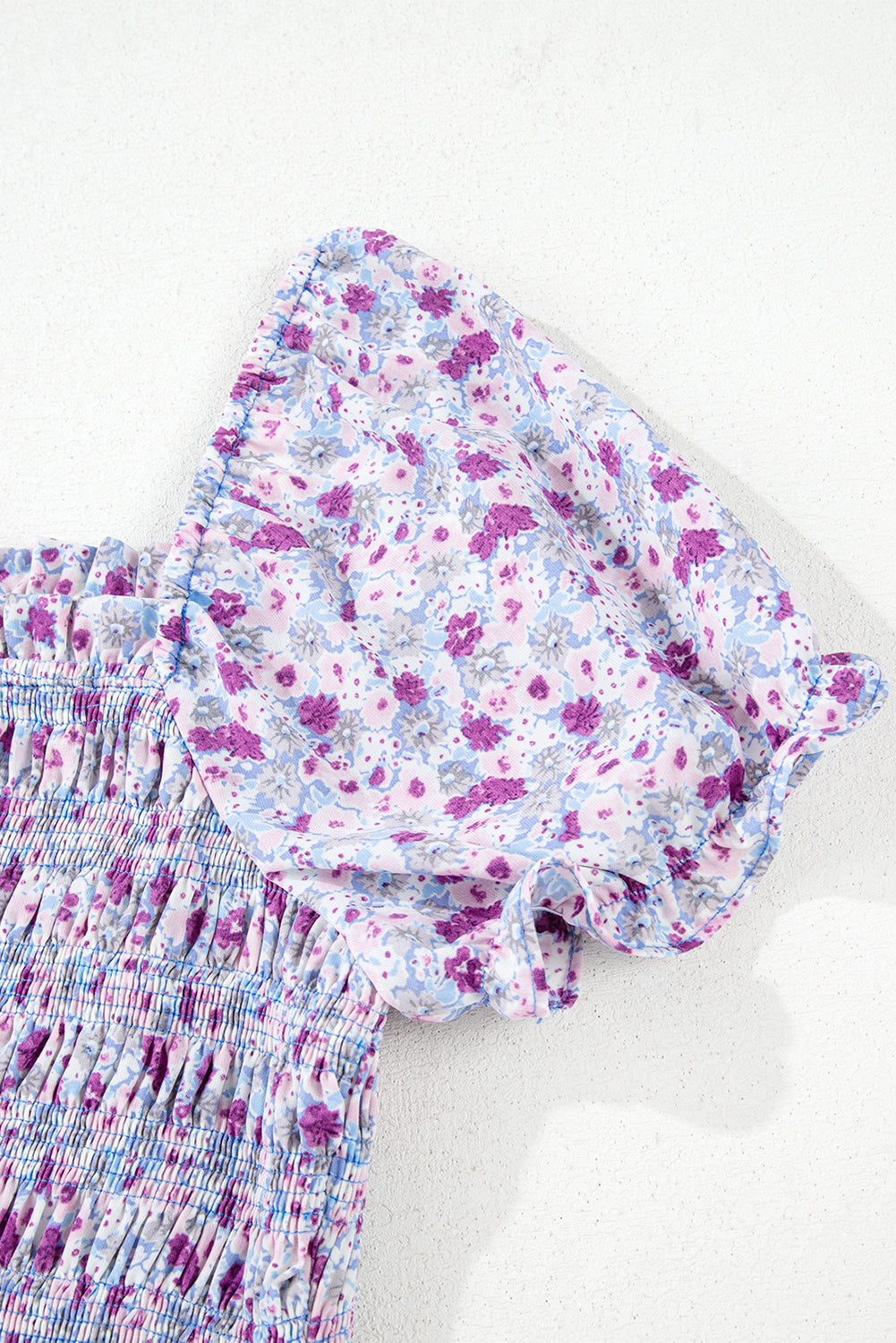 Women's Purple Floral Summer Maxi Dress