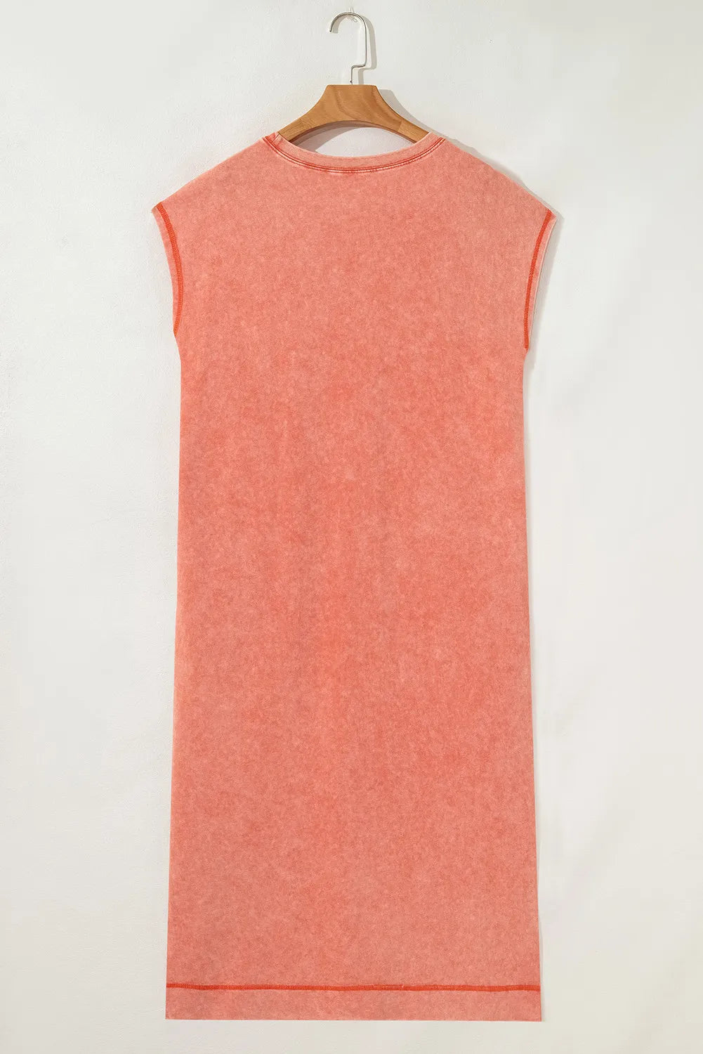 T-shirt Maxi Dress with Side Slits and Pockets