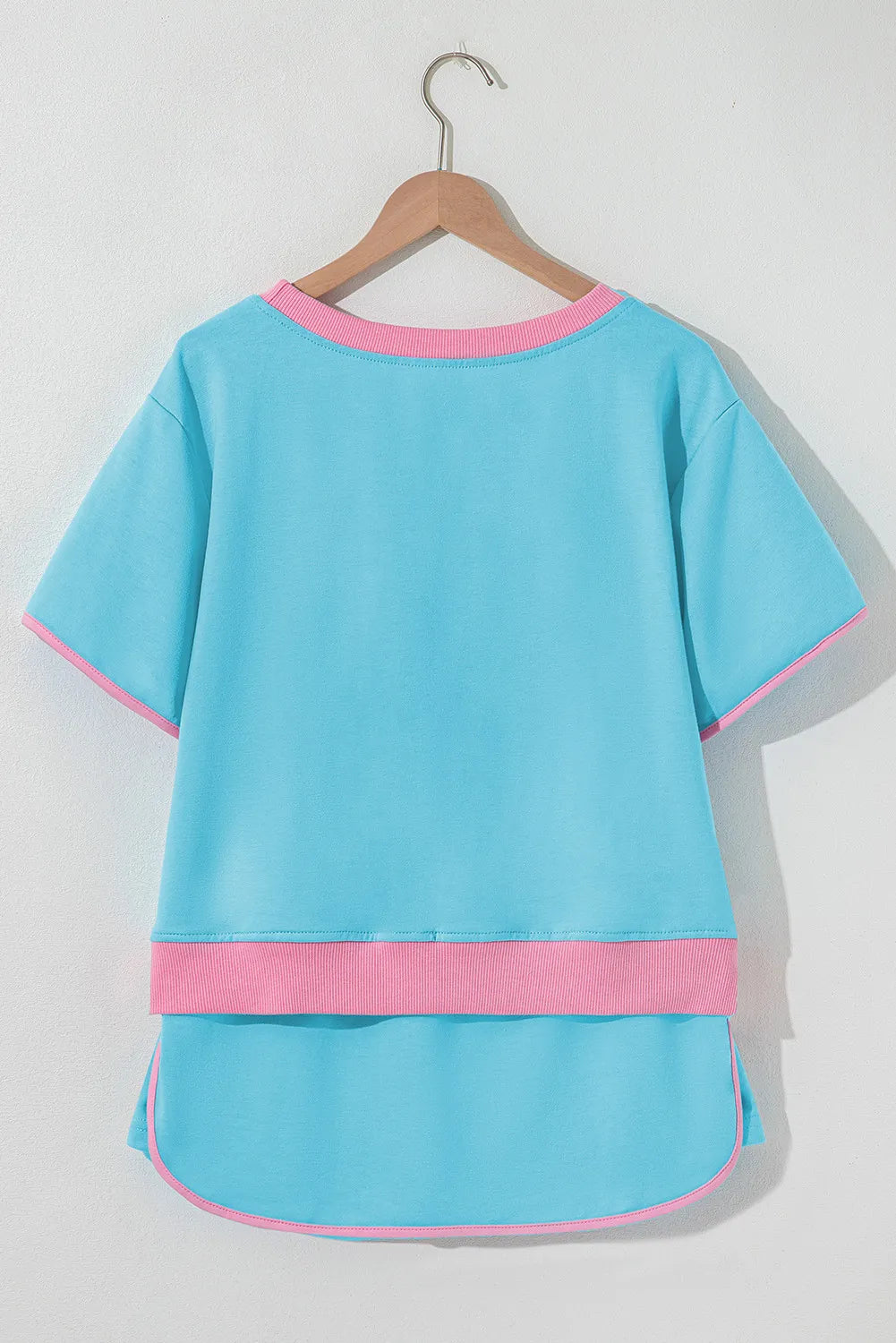 Colourblock Co-ord Set with Drop Shoulder Top and Skort