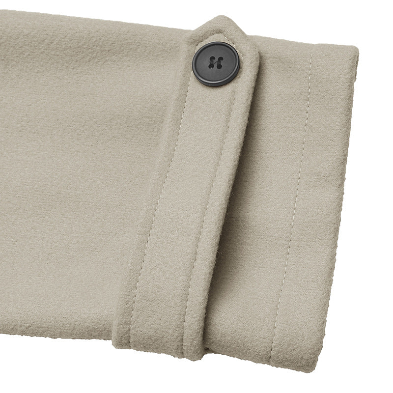 Women's Double Breasted Coat in Beige, view 8