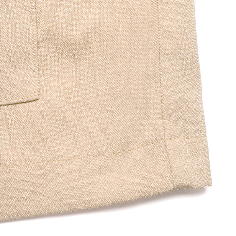 Women's Contrast Collar Jacket in Beige, view 8