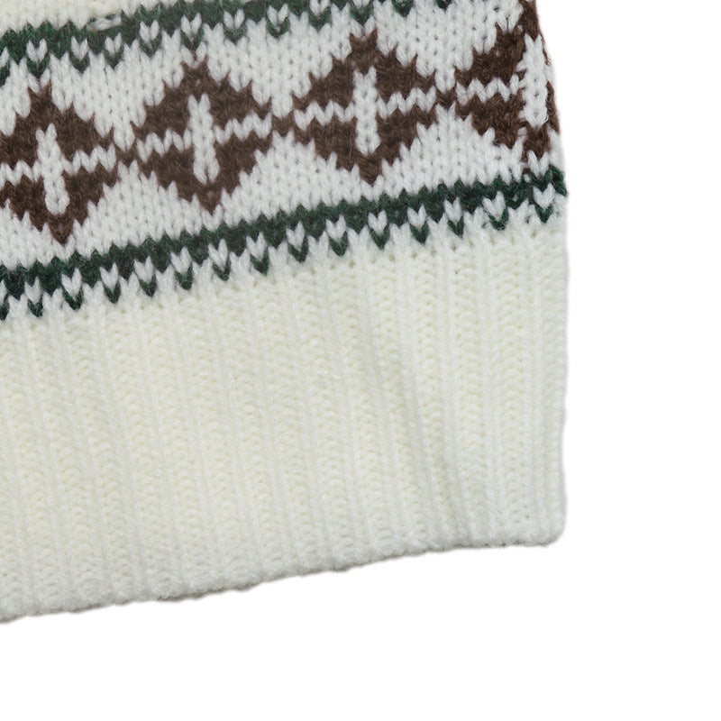 Women's Reindeer Jumper in Cream, view 8