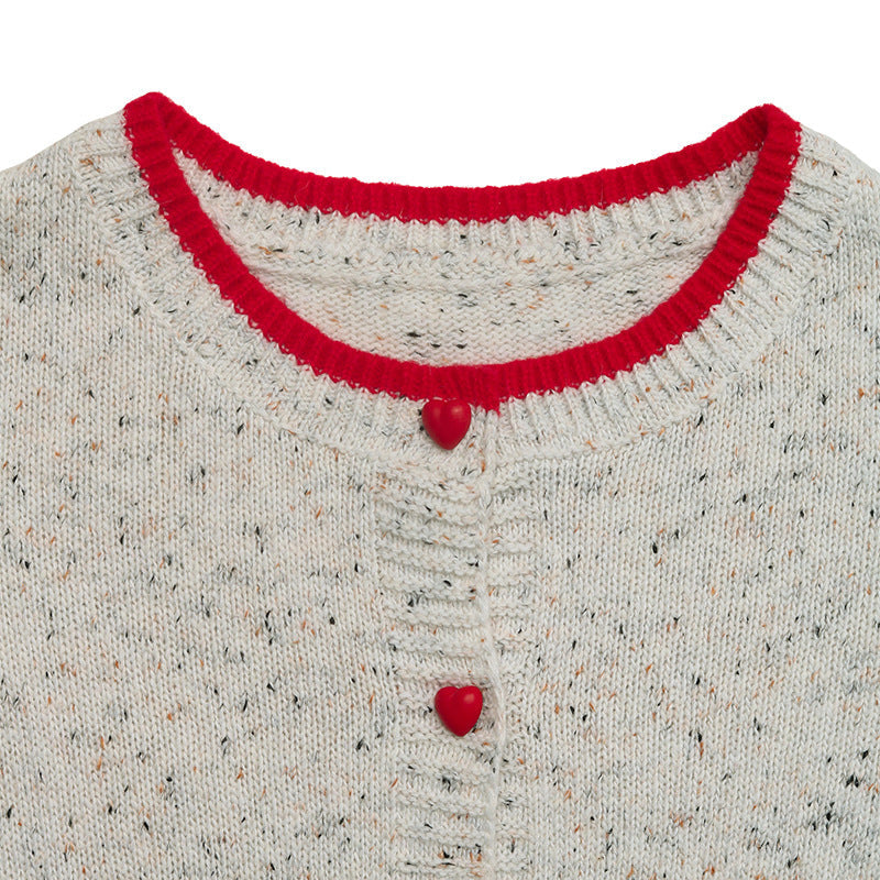 Women's Tipped Cardigan in Grey, view 7