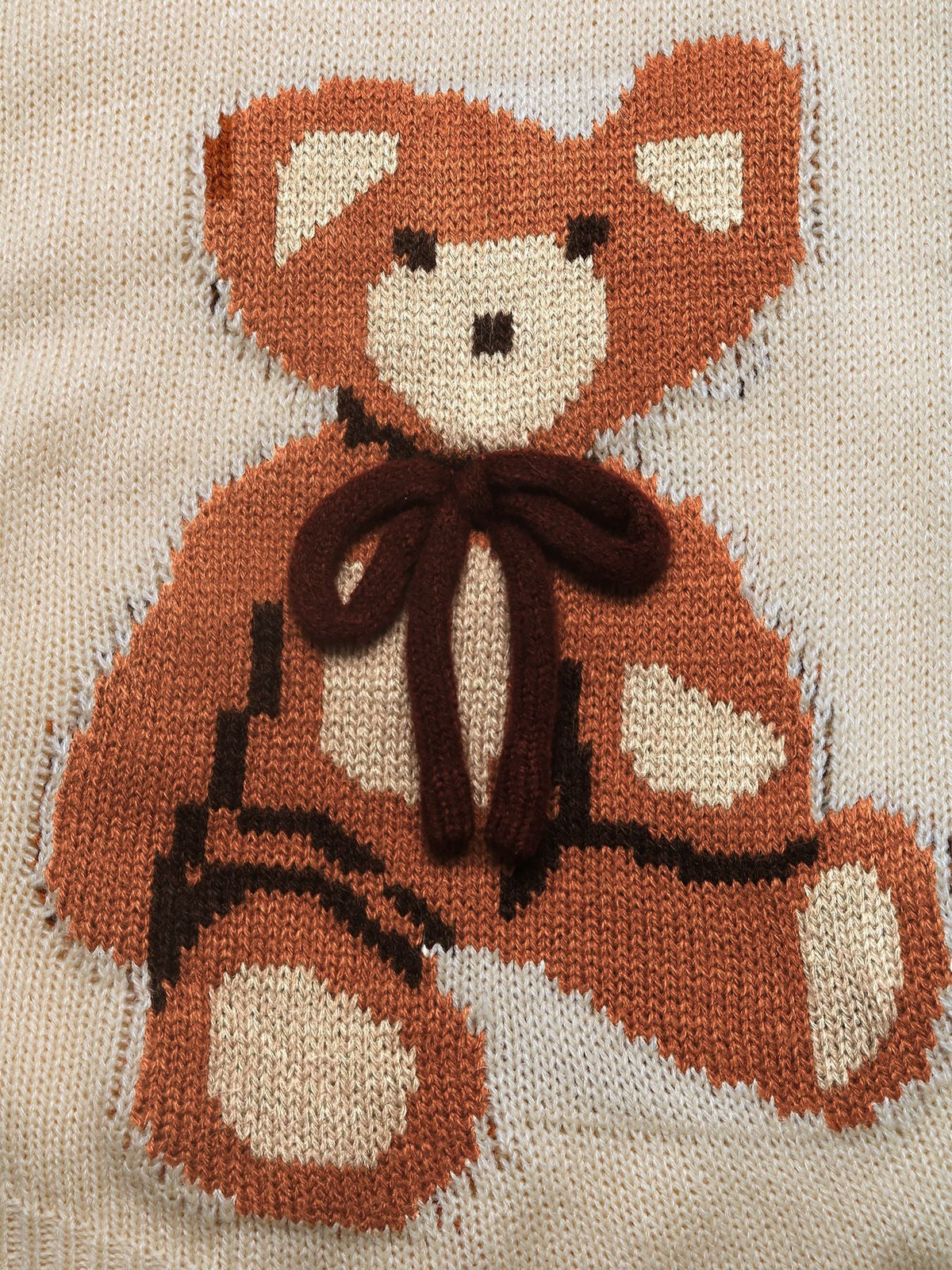 Women's Teddy Bear Cardigan in Cream, view 8
