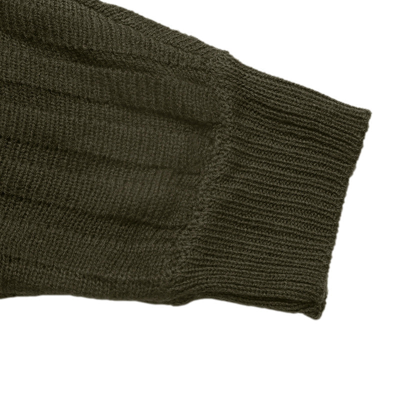 Women's Off Shoulder Jumper in Army Green, view 8