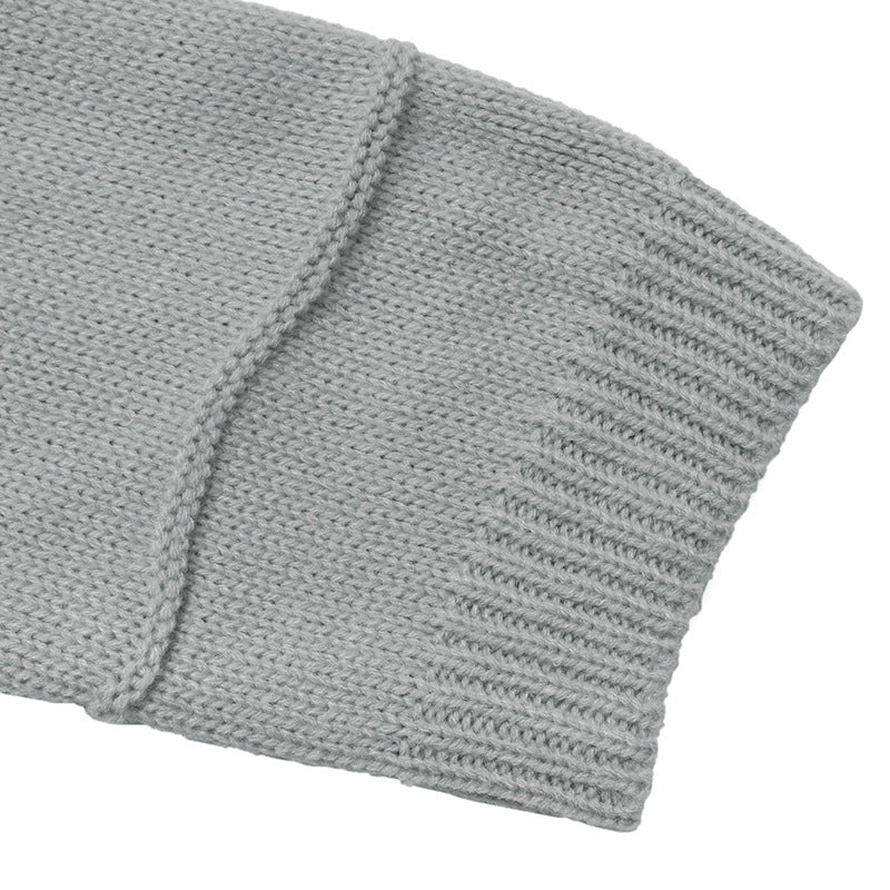 Women's V Neck Jumper in Grey, view 8