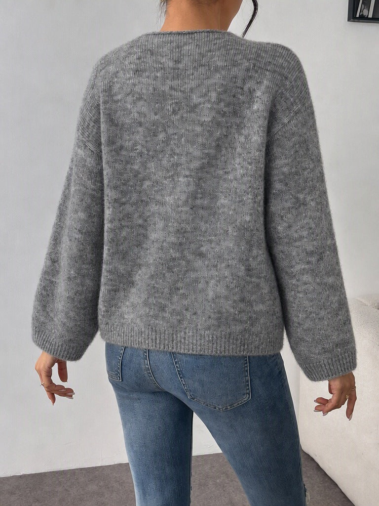 Women's Sunflower Jumper in Grey, view 2